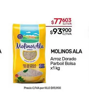Nini Mayorista Molinos Ala Arroz Dorado Parboil Bolsa x 1kg oferta