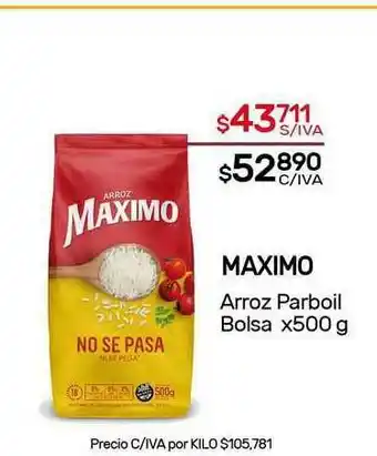 Nini Mayorista Maximo Arroz Parboil Bolsa x 500g oferta