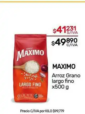Nini Mayorista Maximo Arroz Grano Largo Fino x 500g oferta