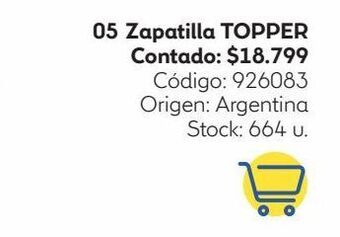 Coppel Zapatilla topper oferta