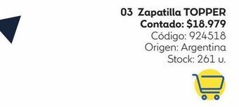 Coppel Zapatilla topper oferta