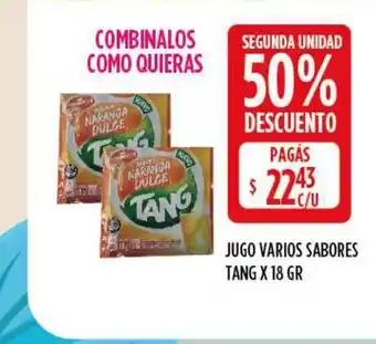 Supermercados Toledo Jugo Varios Sabores x 18gr oferta