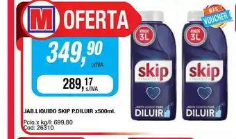 Maxiconsumo Jab. Liquido Skip P. Diluir x 500ml oferta
