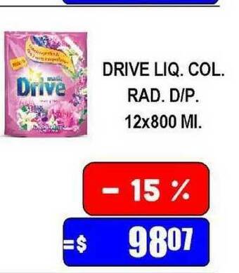 Dulcenter Drive Liq. Col. Rad. D P. 12x800ml oferta