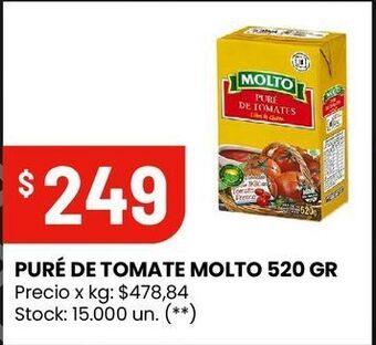 Changomas Puré de tomate molto 520 gr oferta