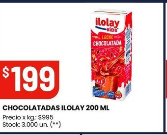 Changomas Chocolatadas ilolay 200 ml oferta