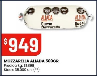 Changomas Mozzarella aliada 500gr oferta