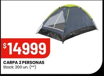 Changomas Carpa 2 personas oferta