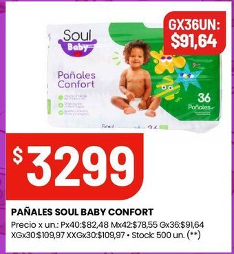 Changomas Pañales soul baby confort oferta