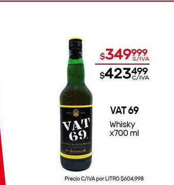 Nini Mayorista Vat 69 Whisky x 700ml oferta