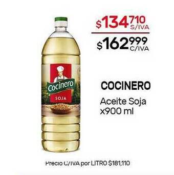 Nini Mayorista Cocinero Aceite Soja x 900ml oferta