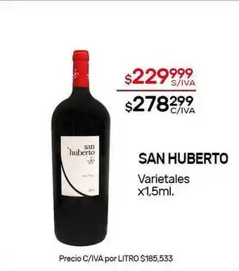 Nini Mayorista San Huberto Varietales x 1,5ml oferta