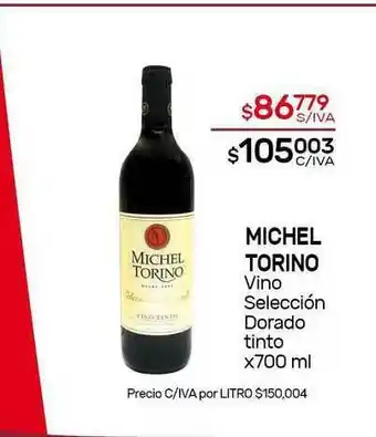 Nini Mayorista Michel Torino Vino Selección Dorado Tinto x 700ml oferta