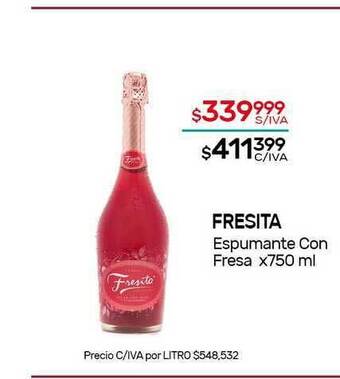 Nini Mayorista Fresita Espumante Con Fresa x 750ml oferta