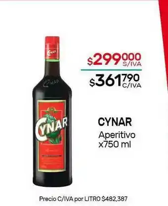 Nini Mayorista Cynar Aperitivo 750ml oferta
