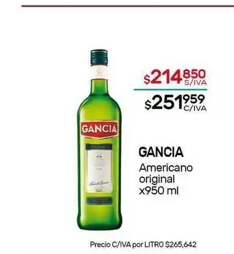 Nini Mayorista Gancia Americano Original x950 ml oferta