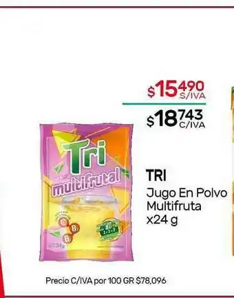 Nini Mayorista Tri Jugo En Polvo Multifruta x 24g oferta