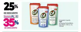 La Anonima Limpiador Líquido Cif 25% De Descuento oferta