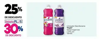 La Anonima Limpiador Desinfectante Poett 25% De Descuento oferta