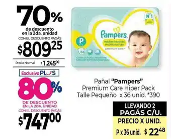 La Anonima Pampers Pañal x 36unid oferta
