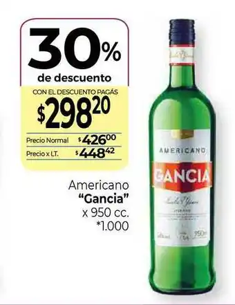 La Anonima Gancia Americano Original x950 cc oferta