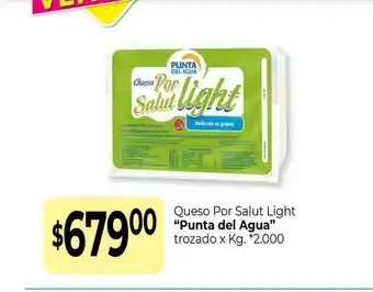 La Anonima Punta del Agua Queso Por Salut Light oferta