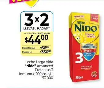 La Anonima Nido Leche Larga Vida Advanced Protectus 3 immune x 200cc oferta