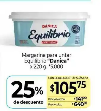 La Anonima Danica margarina Para untar Equilibrio x 220g oferta