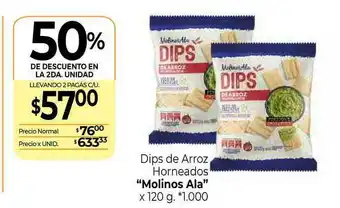 La Anonima Dips De Arroz Horneados x 120g oferta