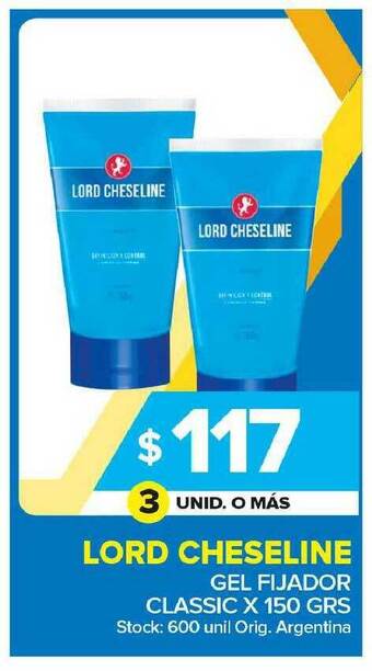 Carrefour Maxi Lord Cheseline Gel Fijador Classic x 150grs oferta
