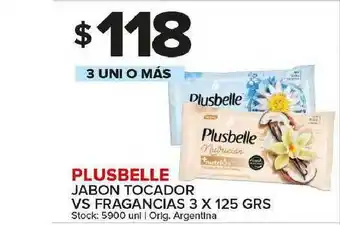 Carrefour Maxi Plusbellel Jabon Tocador Vs Fragancias 3 x 125grs oferta