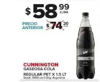 Carrefour Maxi Cunnington Gaseosa Cola Regular x 1.5lt oferta