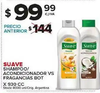 Carrefour Maxi Suave Shampoo Acondicionador Vs Fragancias Bot oferta