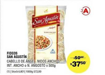 Atomo Conviene Fideos San Agustín x 500g oferta