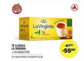 Atomo Conviene Té Saborizado La Virginia X 25 Saquitos oferta