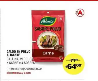 Atomo Conviene Caldo En Polvo Alicante oferta