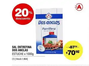 Atomo Conviene Sal Entrefina Dos Anclas x 1000g oferta