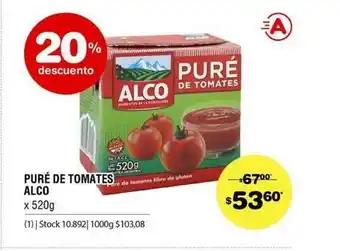 Atomo Conviene Puré De Tomates Alco x 520g oferta