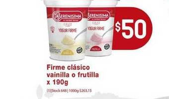 Atomo Conviene Firme Clásico Vainilla O Frutilla x 190g oferta
