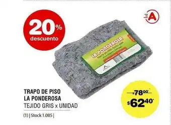 Atomo Conviene Trapo De Piso La Ponderosa 20% Descuento oferta