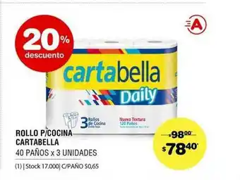 Atomo Conviene Rollo P Cocina Cartabella 20% Descuento oferta