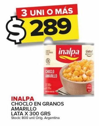 Carrefour Maxi Choclo en granos amarillo 300g inalpa oferta