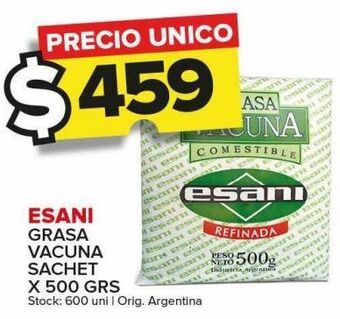 Carrefour Maxi Esani grasa vacuna sachet 500g oferta