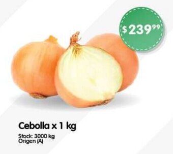 Supermercados Buenos Días Cebolla x 1 kg oferta