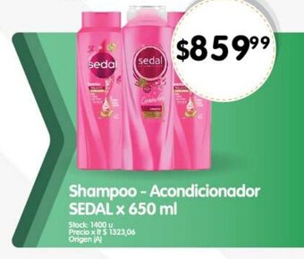 Supermercados Buenos Días Shampoo - Acondicionador SEDAL x 650 ml oferta