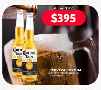 Supermercados Tadicor CERVEZA CORONA NO RETORNABLE X 330 ML oferta