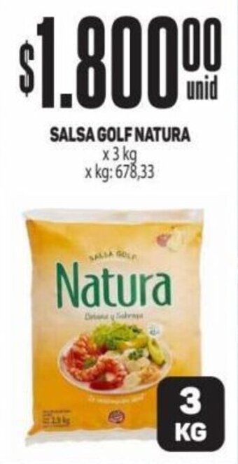 Makro SALSA GOLF NATURA x 3 kg oferta