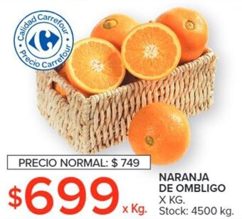 Carrefour NARANJA DE OMBLIGO X KG. oferta