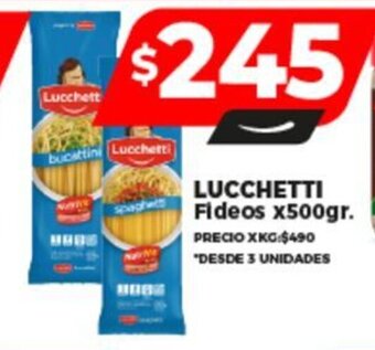 Supermayorista Vital LUCCHETTI Fideos x 500gr. oferta