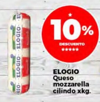 Supermayorista Vital ELOGIO Queso mozzarella cilindo x kg. oferta